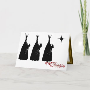 Cartes Pour Fêtes Annuelles Sensations de silhouette, trois sages