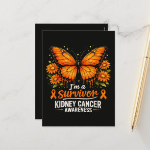 Cartes Pour Fêtes Annuelles Sensibilisation au cancer du rein chez les surviva