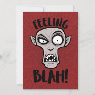 Cartes Pour Fêtes Annuelles Sentiment Blah Nosferatu Vampire