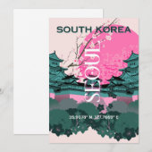 Cartes Pour Fêtes Annuelles Séoul Corée du Sud (Devant / Derrière)