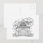 Cartes Pour Fêtes Annuelles Sep House (Devant / Derrière)