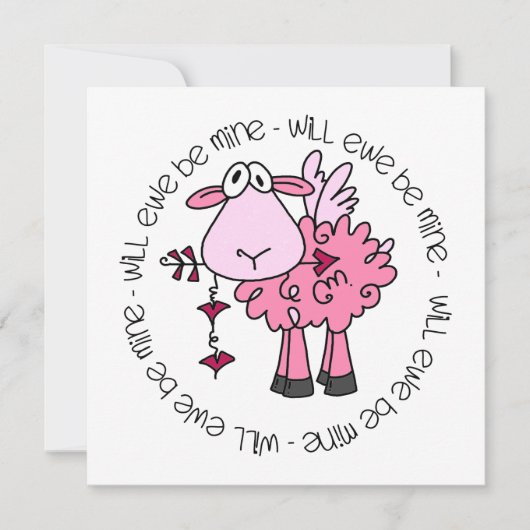 Cartes Pour Fêtes Annuelles Seras-Tu À Moi Valentine ? (Devant)