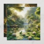 Cartes Pour Fêtes Annuelles Sérénité (Devant / Derrière)