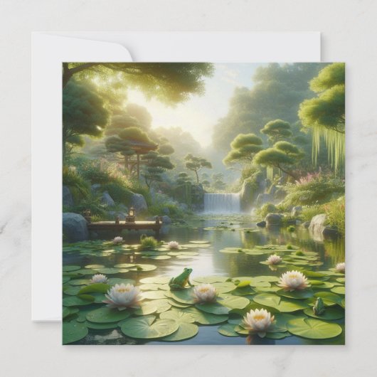 Cartes Pour Fêtes Annuelles Sérénité (Devant)