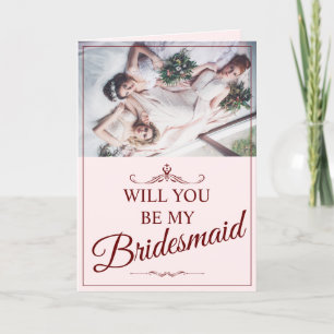 Cartes Pour Fêtes Annuelles Serez-vous ma demoiselle d'honneur ? Trois demoise