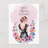 Cartes Pour Fêtes Annuelles Serez-Vous Ma Femme D'Accueil Florale ? (Devant)