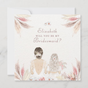 Cartes Pour Fêtes Annuelles Serez-Vous Ma Proposition De Fille De Fleurs D'Épo