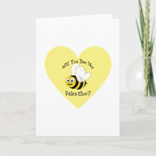 Cartes Pour Fêtes Annuelles Serez-Vous Mon Coeur Jaune Valentin ?