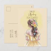 Cartes Pour Fêtes Annuelles Serez-Vous Notre Femme D'Accueil Floral (Devant / Derrière)