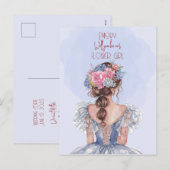 Cartes Pour Fêtes Annuelles Serez-Vous Notre Fille Fleur Floral (Devant / Derrière)