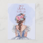 Cartes Pour Fêtes Annuelles Serez-Vous Notre Fille Fleur Floral (Devant)