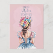 Cartes Pour Fêtes Annuelles Serez-Vous Notre Fille Fleur Floral (Devant)