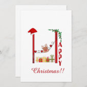 Cartes Pour Fêtes Annuelles Série de Noël 08 (Devant / Derrière)