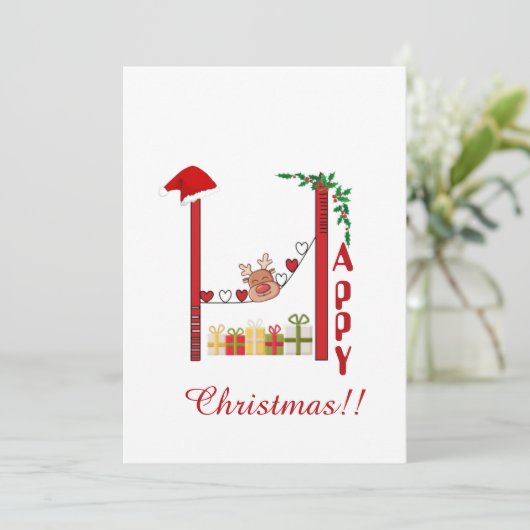 Cartes Pour Fêtes Annuelles Série de Noël 08 (Debout devant)