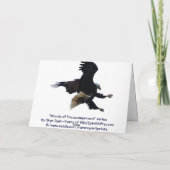 Cartes Pour Fêtes Annuelles Série EAGLE "TRY ANYWAY" (Dos)