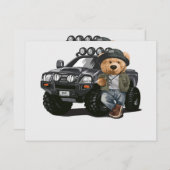 Cartes Pour Fêtes Annuelles Série Ours unique-2 (Devant / Derrière)