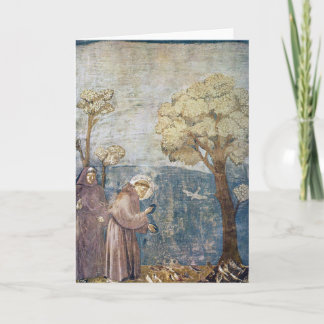 Cartes Pour Fêtes Annuelles Sermon de Saint François à la Basilique d'Assise a