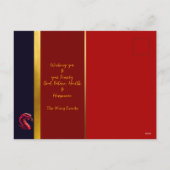 Cartes Pour Fêtes Annuelles Serpent chinois moderne 2025 Texte HPostC (Dos)