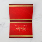 Cartes Pour Fêtes Annuelles Serpent du Nouvel An chinois Double coupé en papie (Intérieur)