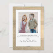 Cartes Pour Fêtes Annuelles Serpent rouge et champignons 2 Photo Nouvel An chi (Dos)