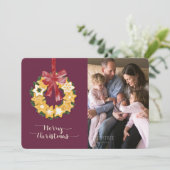 Cartes Pour Fêtes Annuelles Serre de biscuits de Noël avec Arrière - plan de p (Debout devant)