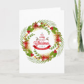 Cartes Pour Fêtes Annuelles Serre de Noël avec Mistletoe (Devant)