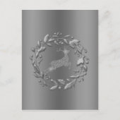 Cartes Pour Fêtes Annuelles Serre et rennes de Noël en eau douce (Devant)