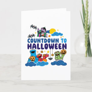 Cartes Pour Fêtes Annuelles Sesame Street À l'approche d'Halloween