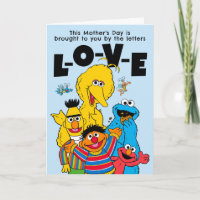 Sesame Street "L-O-V-E" la fête des mères