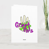 Cartes Pour Fêtes Annuelles Seul jour de conscience (Dos)