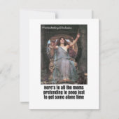 Cartes Pour Fêtes Annuelles Seul sur le trône (Devant)