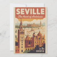 Séville Espagne Rétro Ciel Ville Voyage