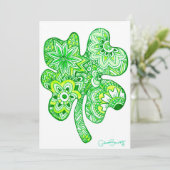 Cartes Pour Fêtes Annuelles Shamrock 19 (Debout devant)
