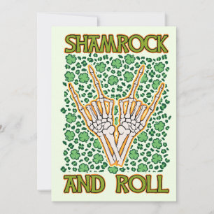 Cartes Pour Fêtes Annuelles Shamrock And Roll St Patrick's Day