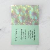 Cartes Pour Fêtes Annuelles Shamrock aux accents dorés, Saint Patrick's Day (Intérieur)