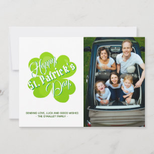 Cartes Pour Fêtes Annuelles Shamrock celte irlandais vert de la Saint Patrick 