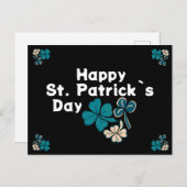 Cartes Pour Fêtes Annuelles Shamrock Clover Irish Joyeux St Patrick`s Day (Devant / Derrière)