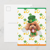 Cartes Pour Fêtes Annuelles Shamrock de canicules Saint-Patricks (Devant / Derrière)