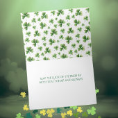 Cartes Pour Fêtes Annuelles Shamrock Happy St. Patrick's Day personnalisable