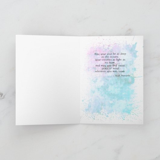 Cartes Pour Fêtes Annuelles Shamrock Seashells St. Patrick's Day Card (Intérieur)