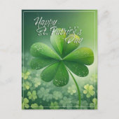 Cartes Pour Fêtes Annuelles Shamrocks verts Bonne St. Patrick's Day (7) c (Devant)