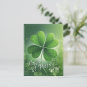 Cartes Pour Fêtes Annuelles Shamrocks verts Bonne St. Patrick's Day (8) c (Debout devant)