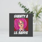 Cartes Pour Fêtes Annuelles Shawty a Lil Baddie (Debout devant)