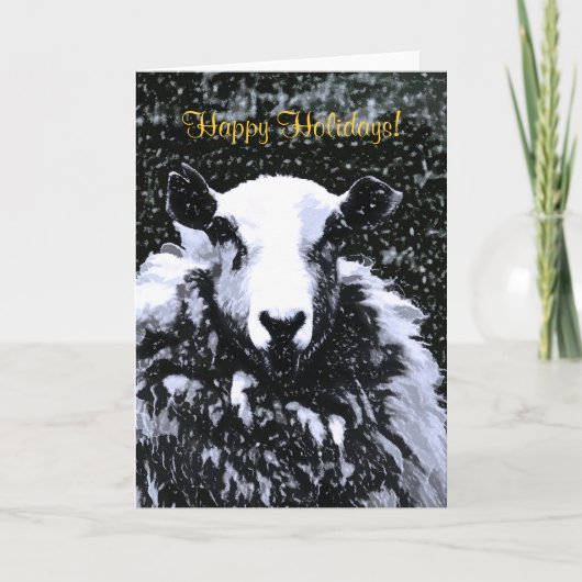 CARTES POUR FÊTES ANNUELLES SHEEP (Devant)