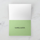 CARTES POUR FÊTES ANNUELLES SHEEP CUTE HAPPY EASTER (Intérieur)