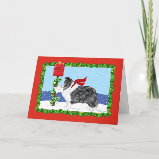 Cartes Pour Fêtes Annuelles Shelter Christmas Mail Bi Black (Devant)