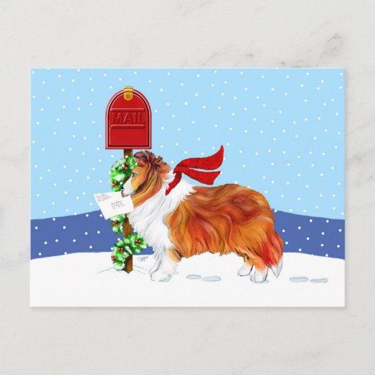 Cartes Pour Fêtes Annuelles Shelter Christmas Mail Sable (Devant)