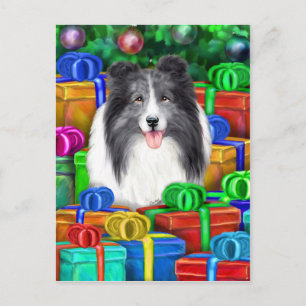 Cartes Pour Fêtes Annuelles Shelter Noël Open Cadeaux Bi Blue
