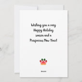 Cartes Pour Fêtes Annuelles Sheltie Dog Compte à rebours Calendrier de l'Avent (Dos)