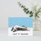 Cartes Pour Fêtes Annuelles Shetland Sheepdog Blue Merle Shelton Dog Holiday (Debout devant)